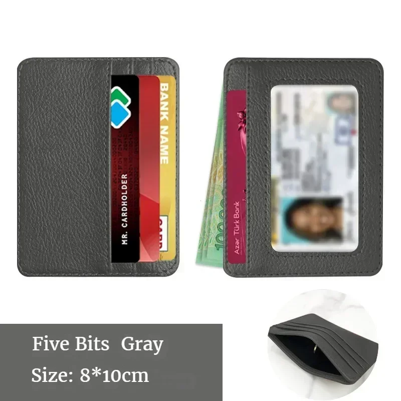 Porte carte cuir homme - noir élégant